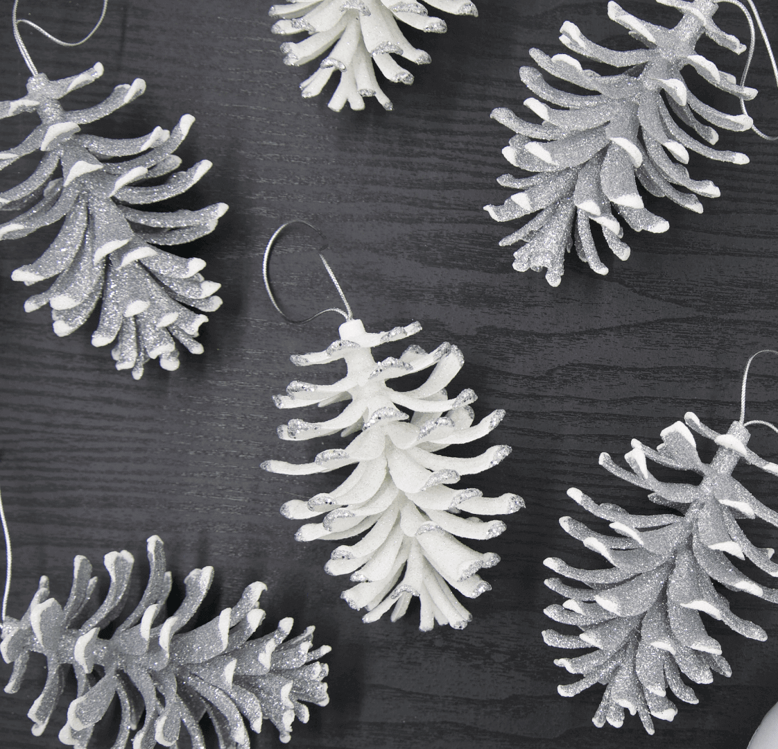 Pinhas banhadas em prata (pacote com 8)