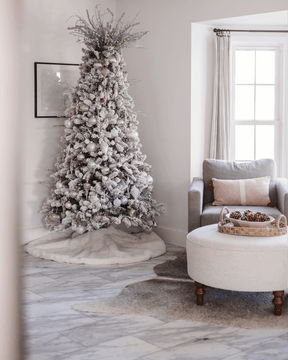 Conjunto de enfeites de vidro Winter Frost com 15 peças (branco e prata)