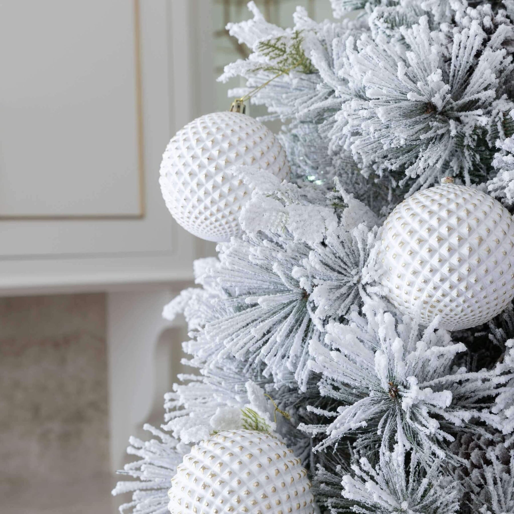 Enfeite de diamante branco (pacote com 4)