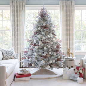 Enfeites de vidro essenciais brancos (pacote com 24)