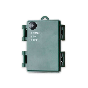 Guirlanda de abeto King Fraser de 24" com luzes LED brancas quentes (funciona com pilhas)