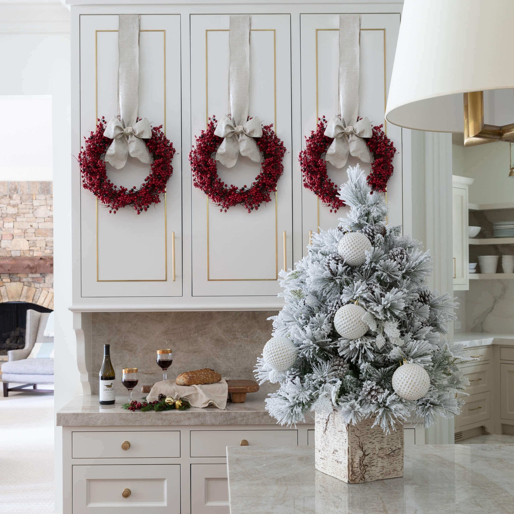 Enfeite de diamante branco (pacote com 4)