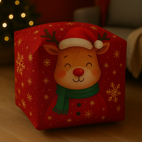 Puff Natalino com Led 45x45 - Compre 1, leve 2