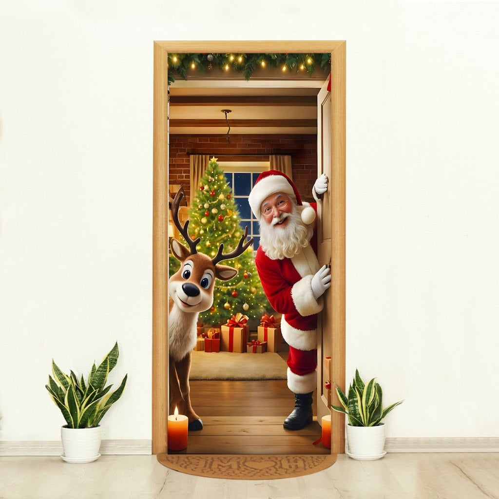 Capa de Porta Natalina Realista – Efeito 3D Sublimado