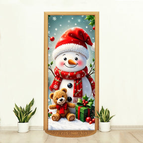 Capa de Porta Natalina Realista – Efeito 3D Sublimado