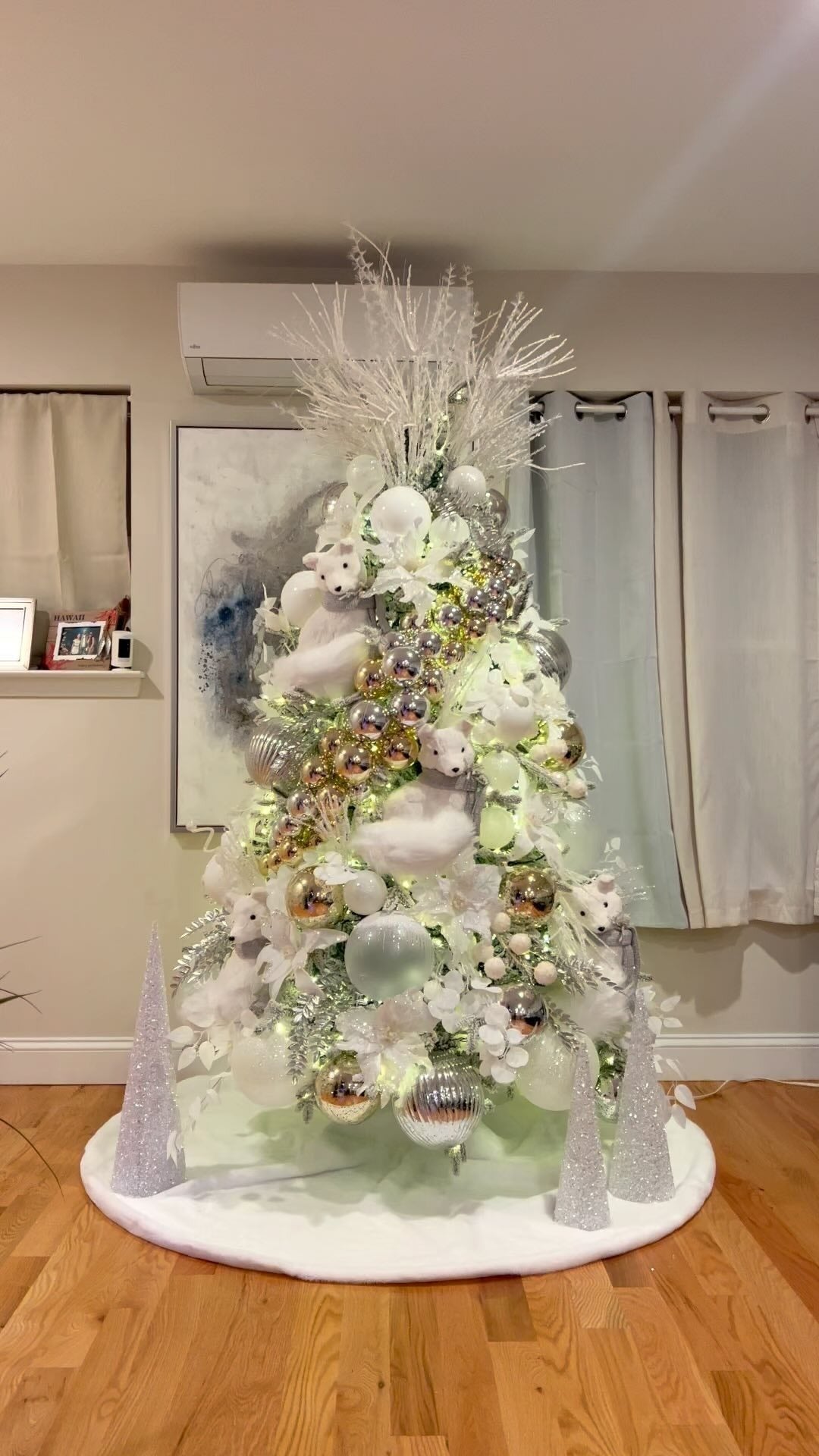 Árvore Polar Cristal Luxo 1,50m