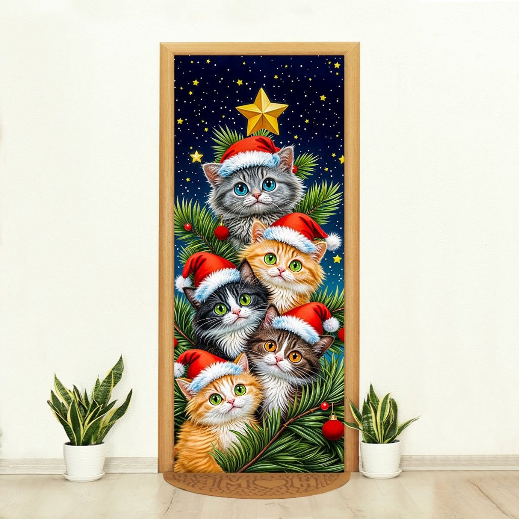 Capa de Porta Natalina Realista – Efeito 3D Sublimado