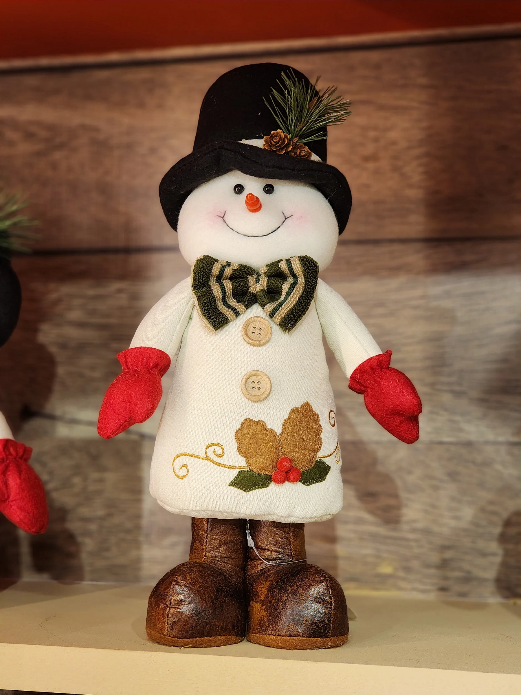 Boneco de neve pelúcia 35cm