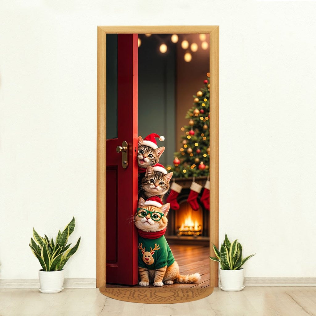 Capa de Porta Natalina Realista – Efeito 3D Sublimado