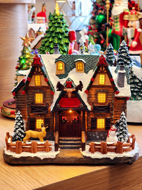 Cenário Vila Natalina Chalé Nevado 21cm