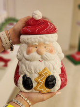 Pote decorativo com tampa Noel Vermelho 25cm