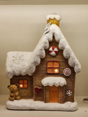 Casa Natalina Gingerbread Led 38cm