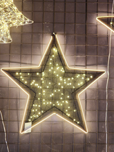 Estrela decorativo com led Warm 35cm bivolt