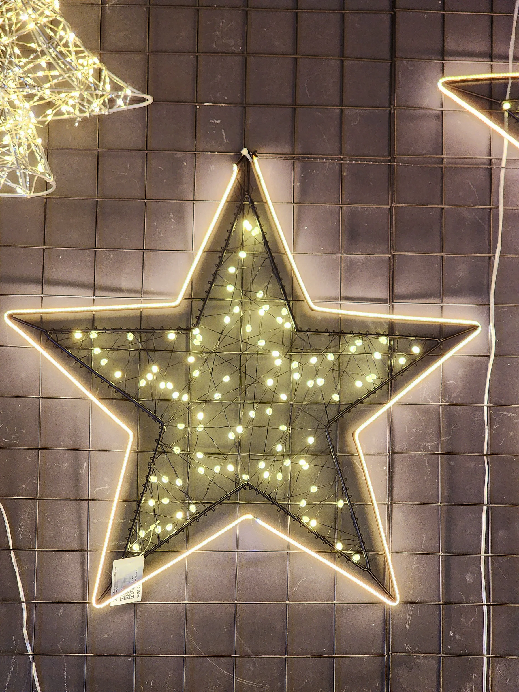 Estrela decorativo com led Warm 35cm bivolt