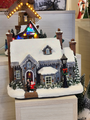 Cenário Vila Natalina Casa Nevada 27cm