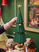 Arvore metal decorativa verde e dourada 48,5cm