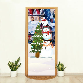 Capa de Porta Natalina Realista – Efeito 3D Sublimado