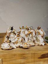 Presépio resina 7 peças champanhe 15cm