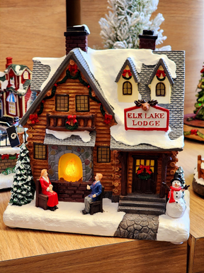 Cenário Vila Natalina Chalé Nevado 24cm