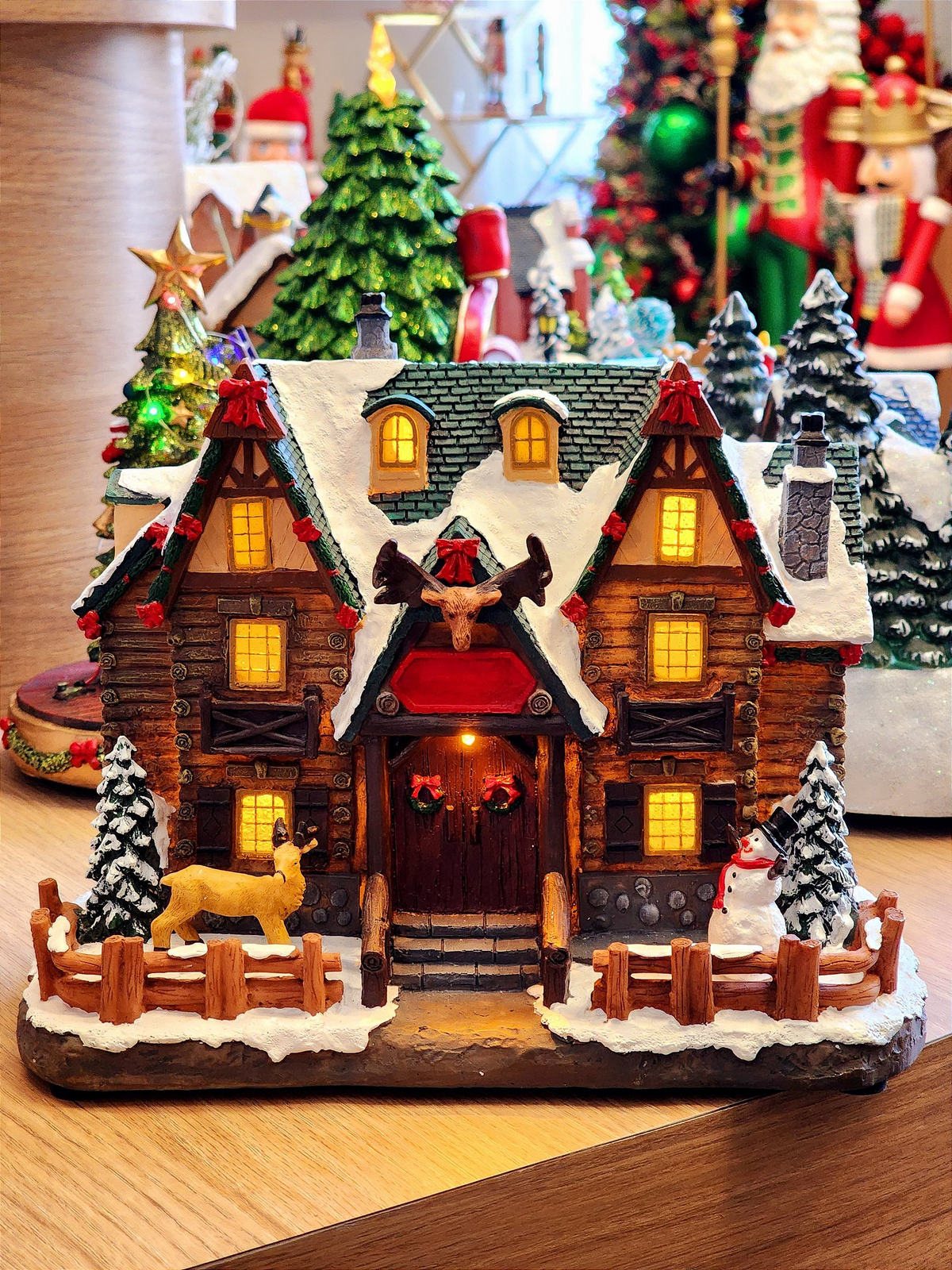 Cenário Vila Natalina Chalé Nevado 21cm