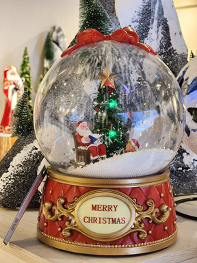 Globo de neve com Noel na poltrona 26cm