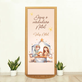 Capa de Porta Natalina Realista – Efeito 3D Sublimado