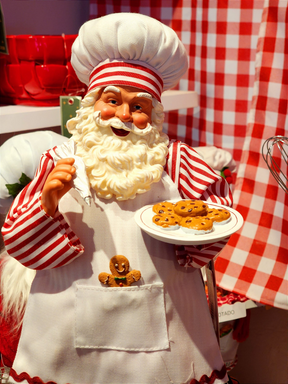 Papai Noel colecionável Confeiteiro 35cm