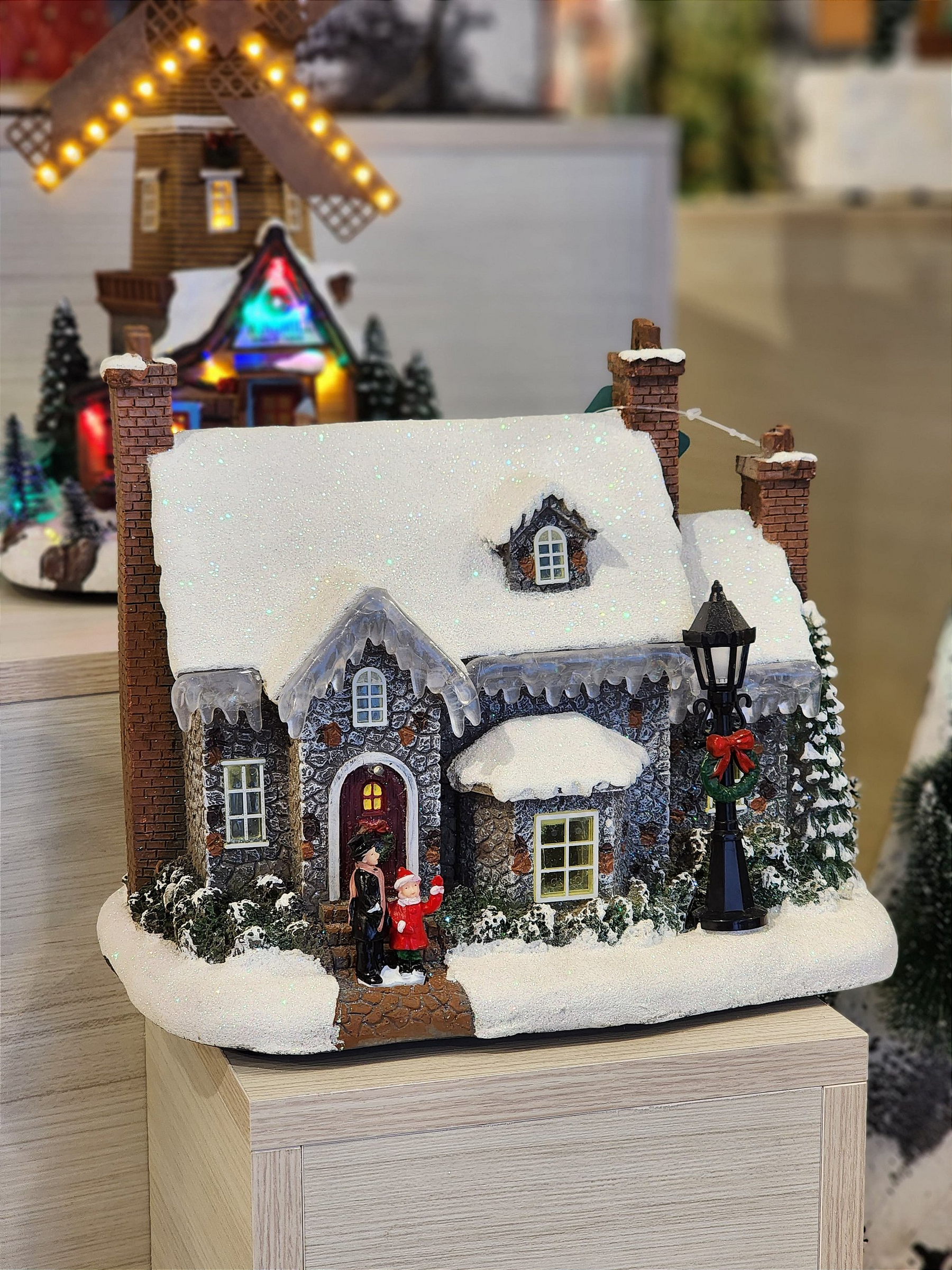 Cenário Vila Natalina Casa Nevada 27cm