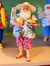 Papai Noel colecionável Praia 28cm