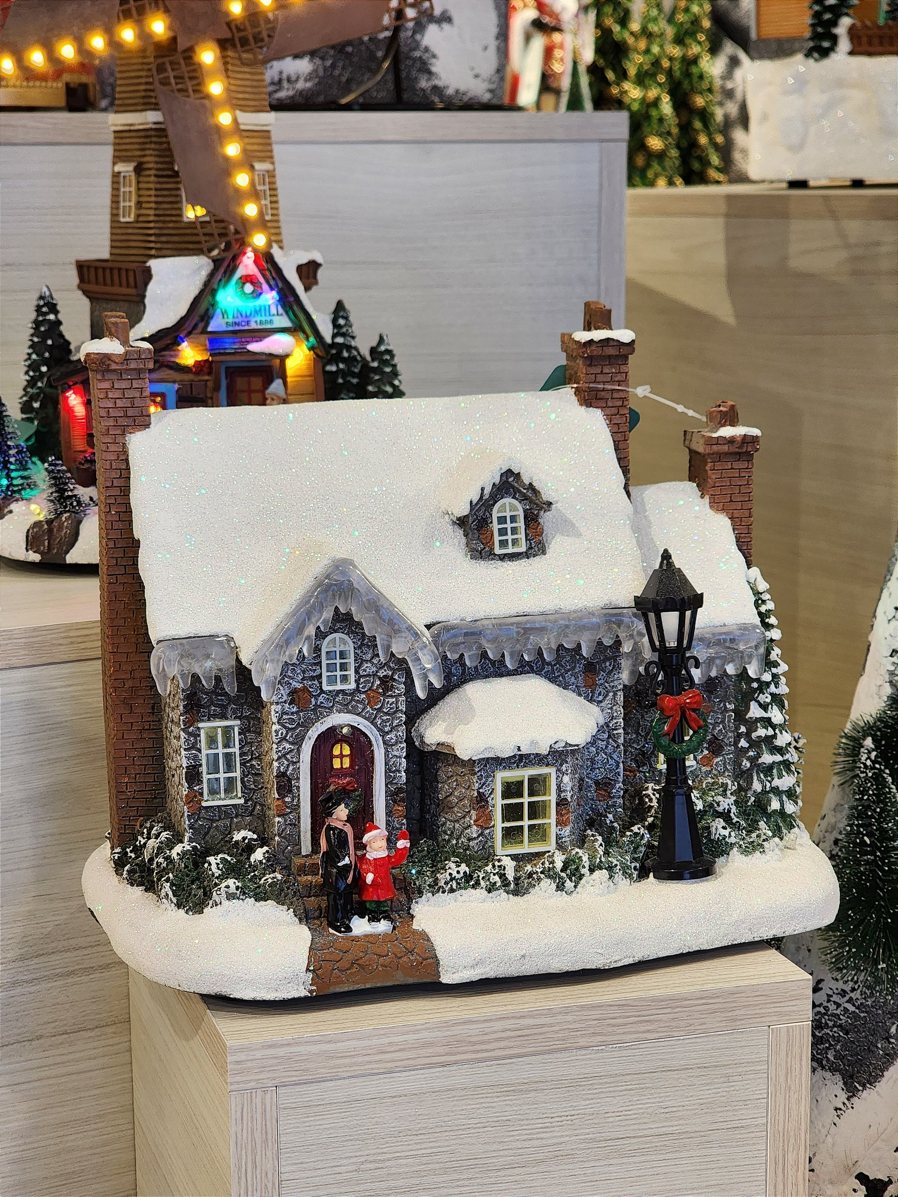 Cenário Vila Natalina Casa Nevada 27cm