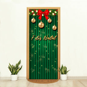 Capa de Porta Natalina Realista – Efeito 3D Sublimado