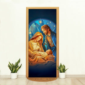 Capa de Porta Natalina Realista – Efeito 3D Sublimado