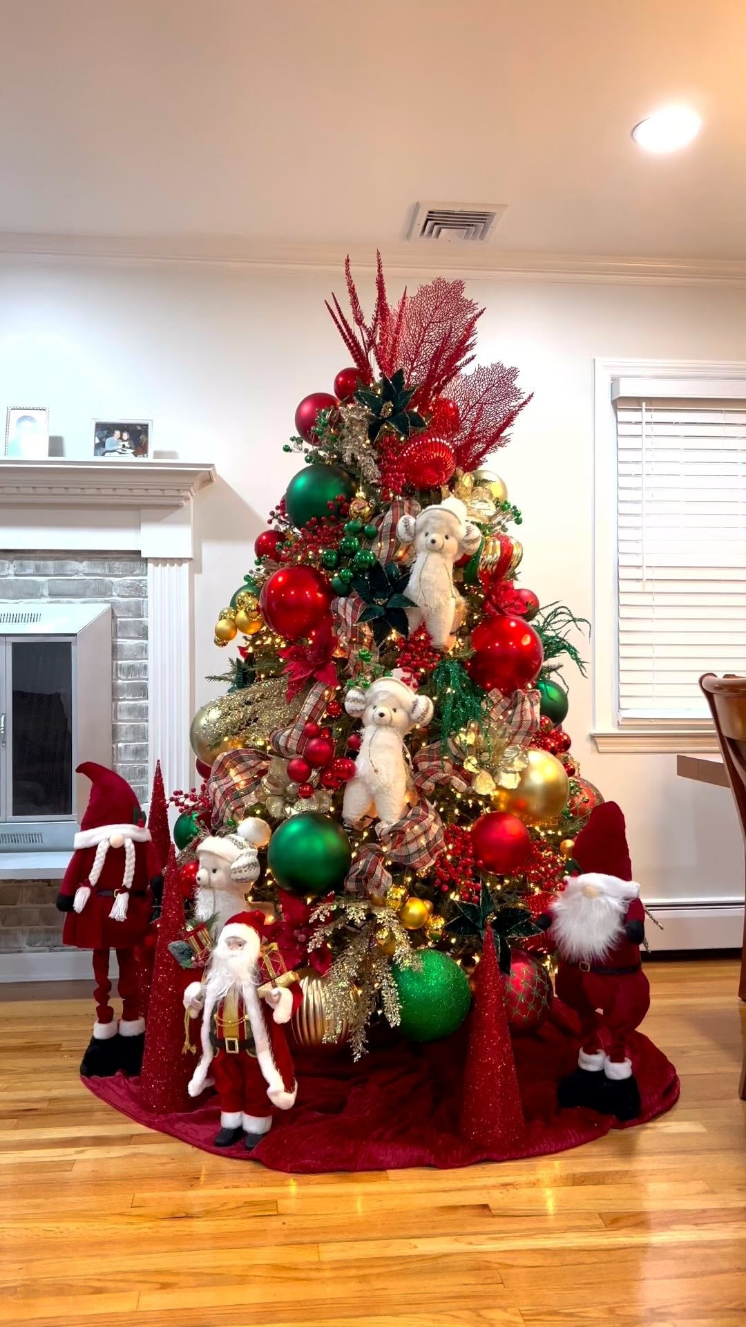 Árvore Natal dos Sonhos Vermelho & Dourado 1,80m