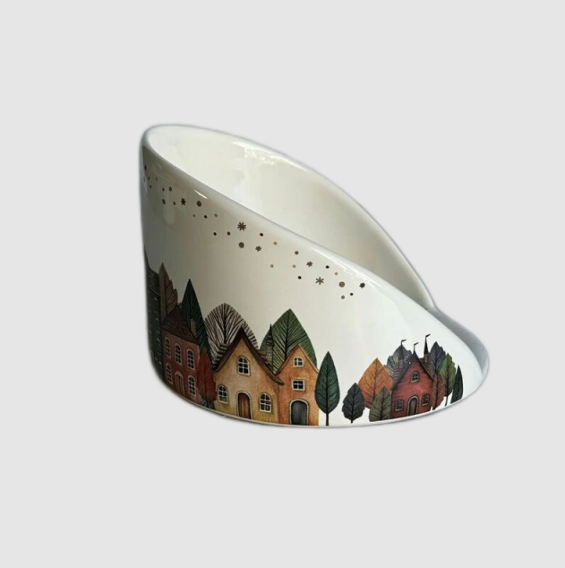 Porta Panetone Natalino com Cúpula de Vidro – Edição Premium