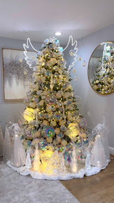 Árvore Angel Light Dourada & Iridescente 2,00m