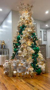 Árvore Elegance Verde & Dourado da Paz 1,80m