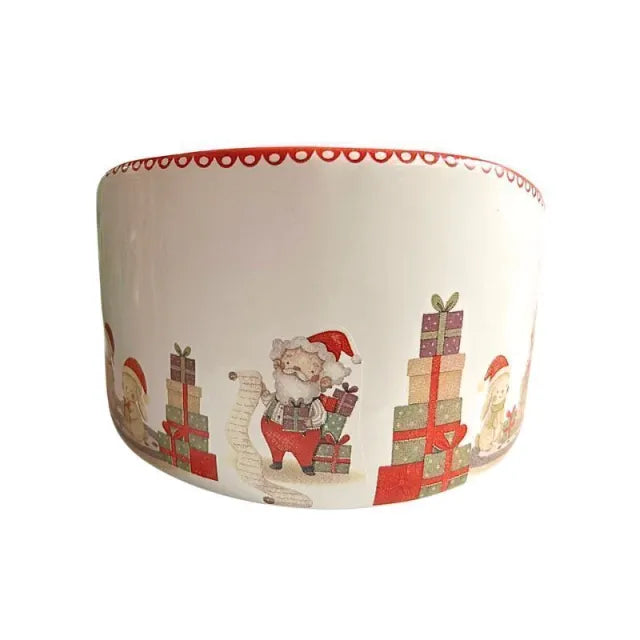 Porta Panetone Natalino com Cúpula de Vidro – Edição Premium